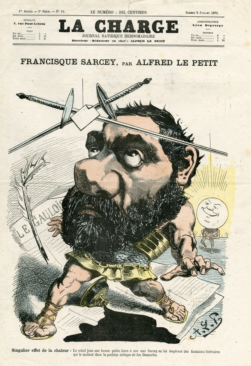 The Charge (1870), nummer 12, satirisk i farver af Alfred Le Petit
