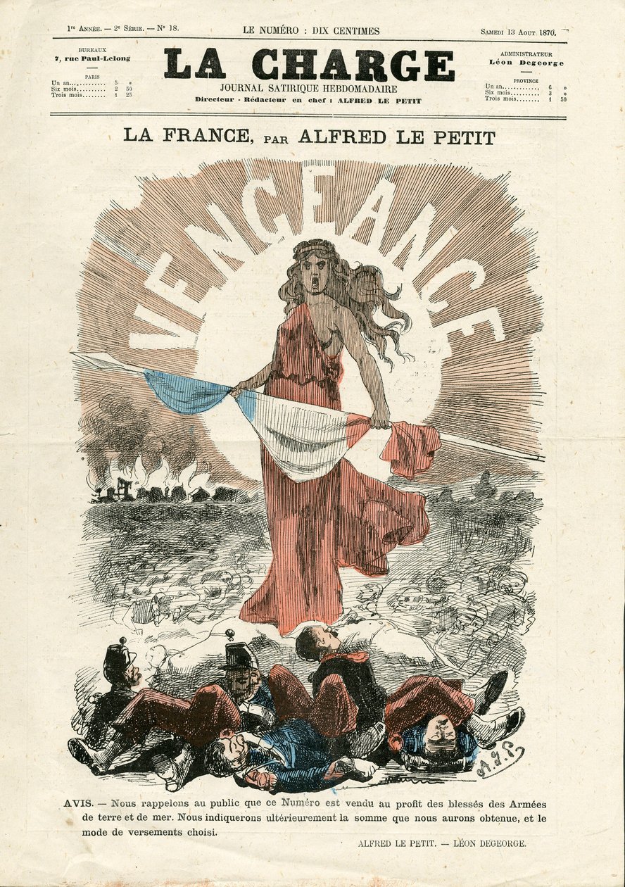 The Charge (1870), nummer 18, satirisk i farver af Alfred Le Petit