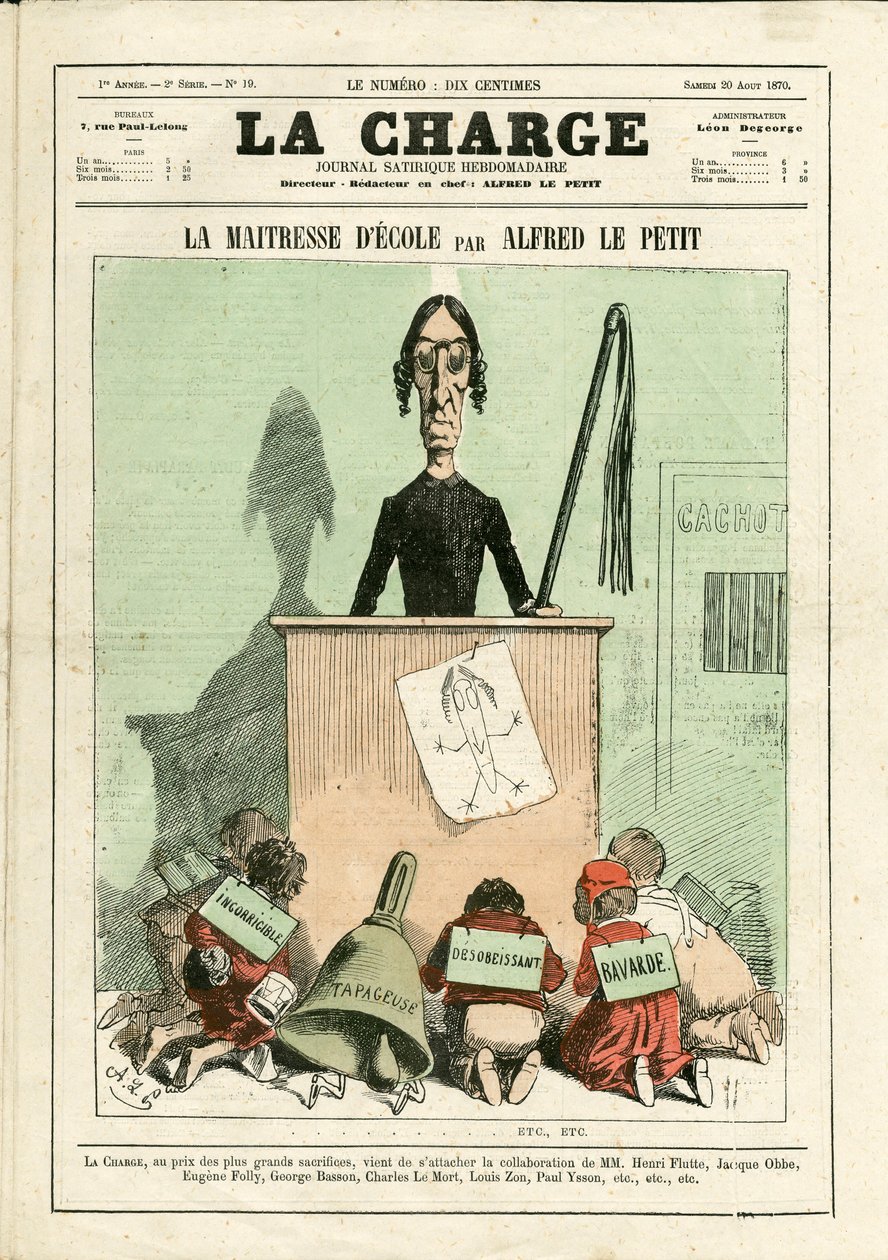 The Charge (1870), nummer 19, satirisk i farver af Alfred Le Petit