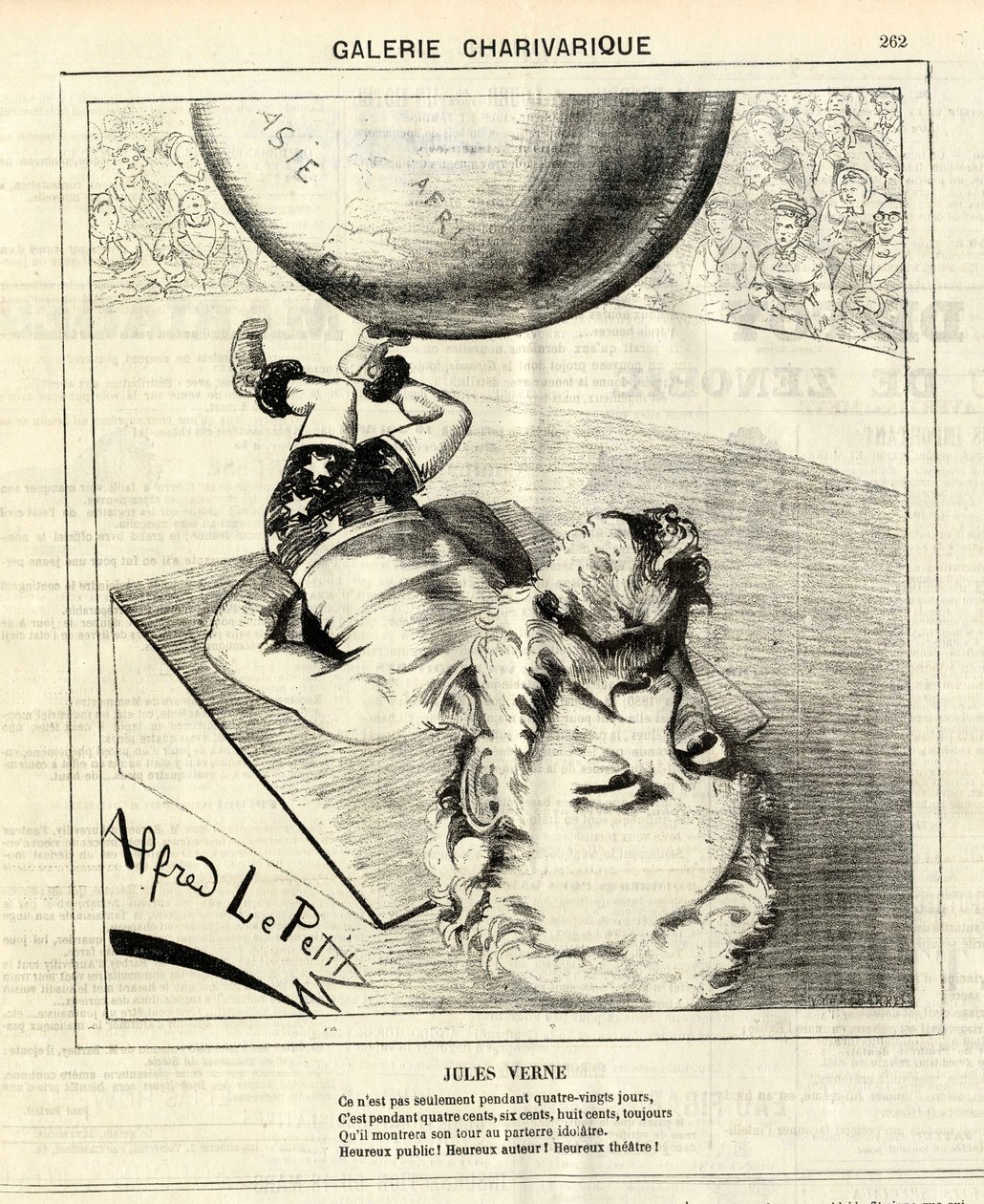 Le Charivari, satirisk i sort/hvid af Alfred Le Petit