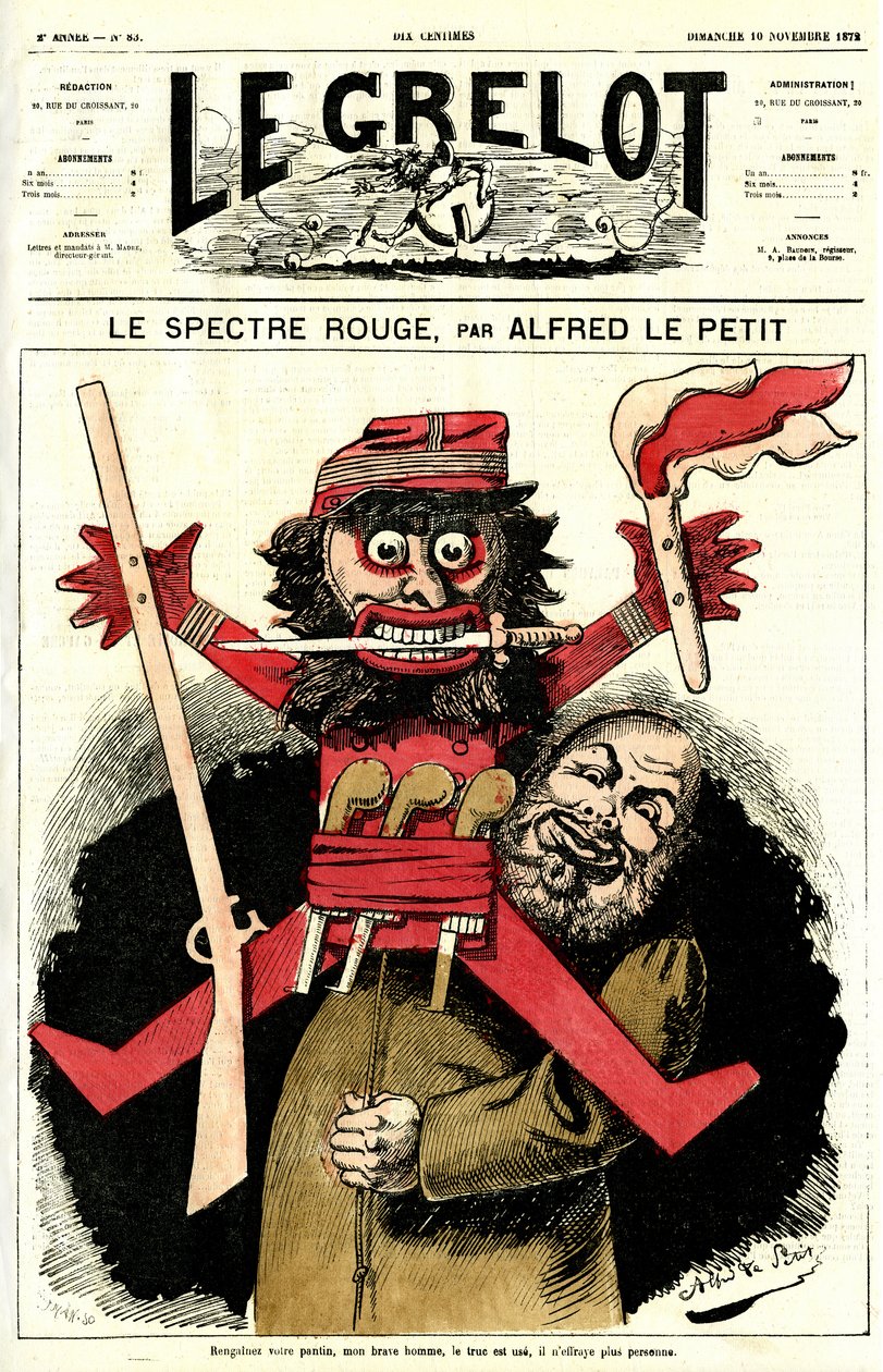 en katolsk præst vinkede med en lille skikkelse af Alfred Le Petit