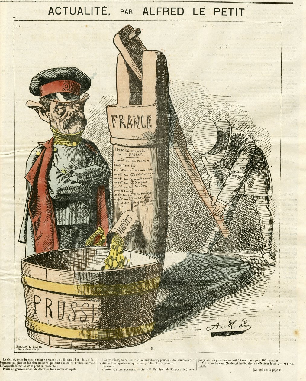 omslaget til Le Grelot, nr. 43 af Alfred Le Petit
