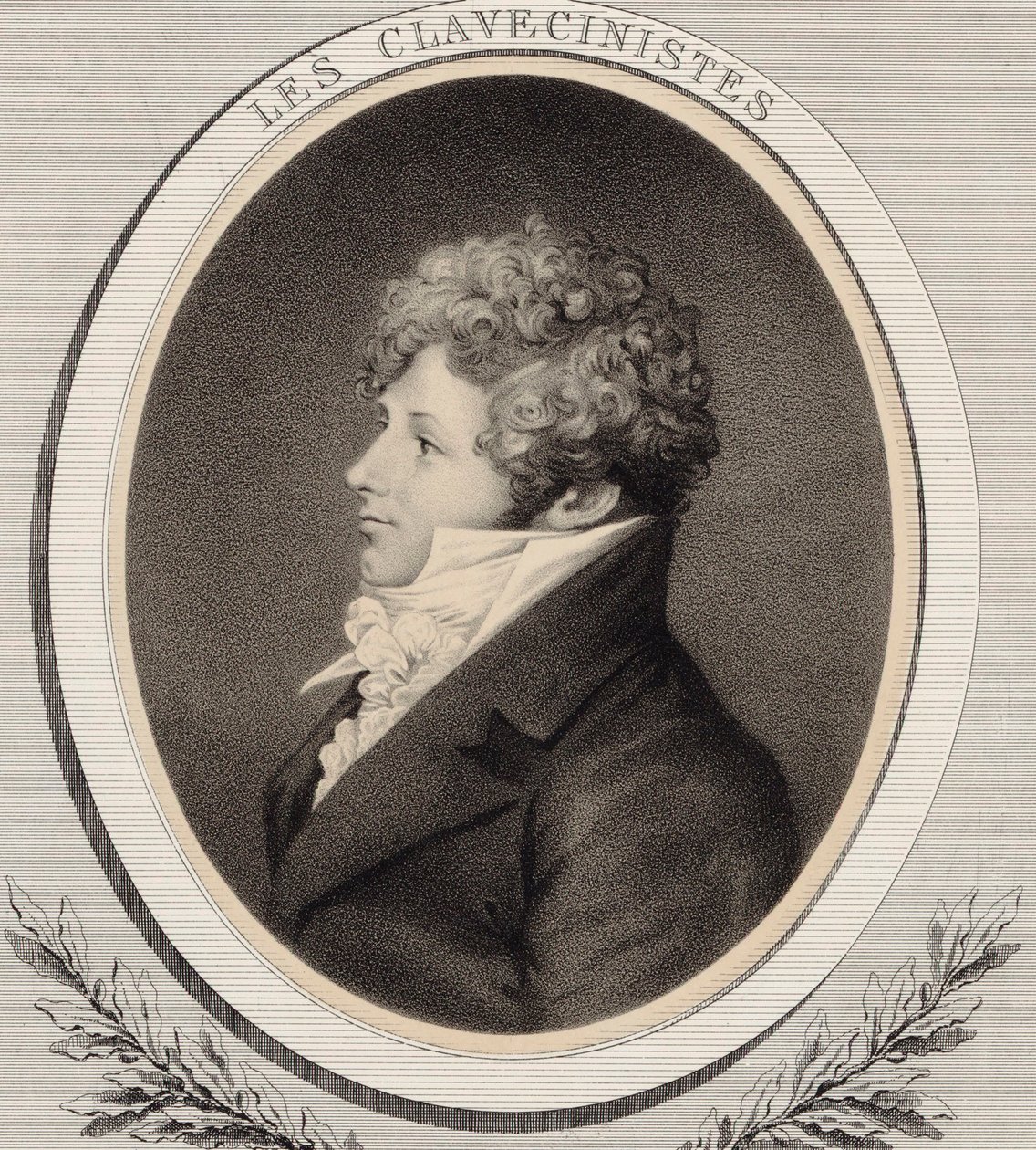Portræt af pianist og komponist Daniel Steibelt 1765-1823. af Alfred Lemoine