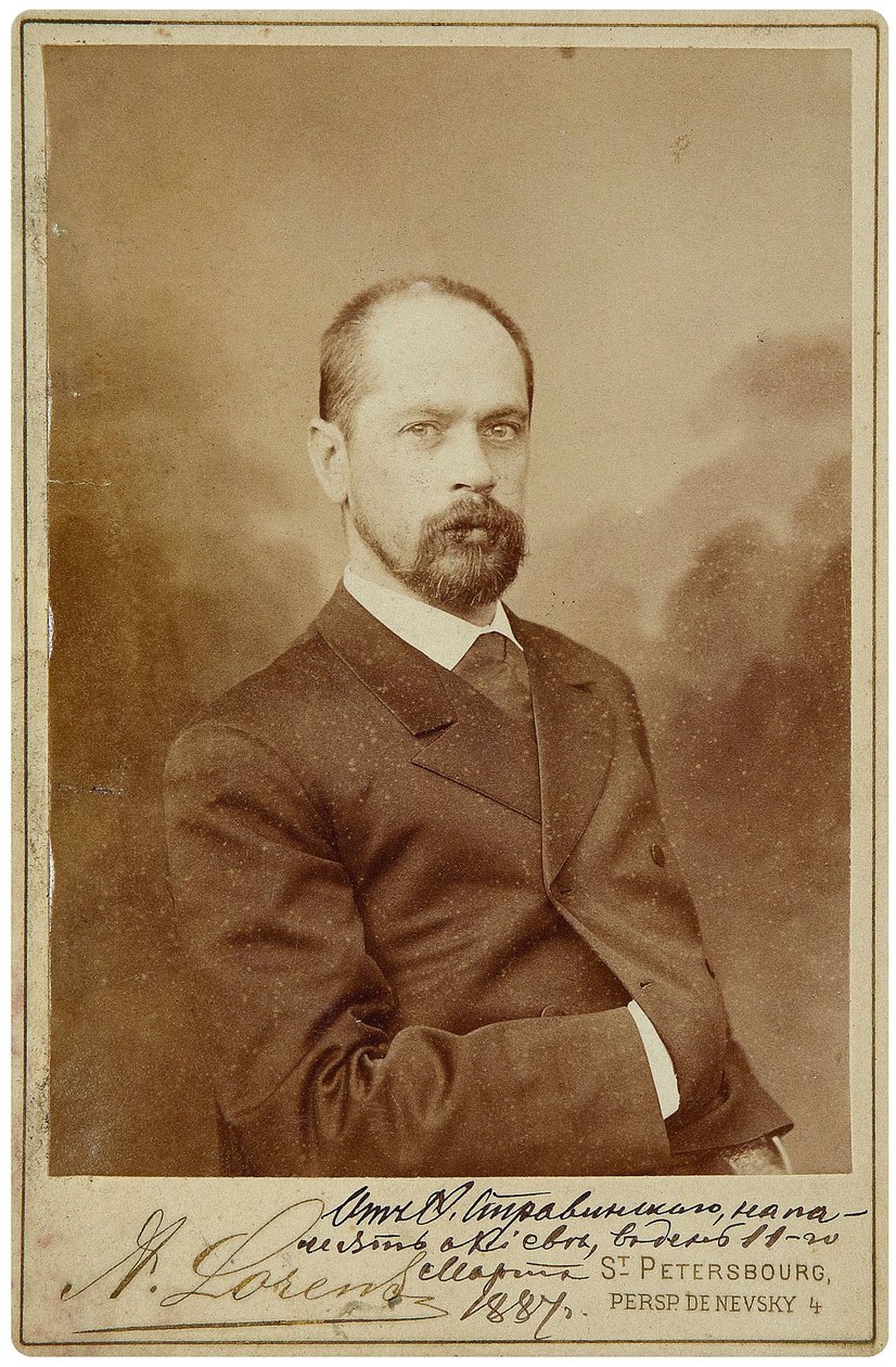 Feodor Stravinski (1843-1902) - Portræt af basoperasangeren Fyodor Ignatievich Stravinsky (1843-1902) - Petersborg Fotostudie Alfred Lorens. Fotografi af Alfred Lorens