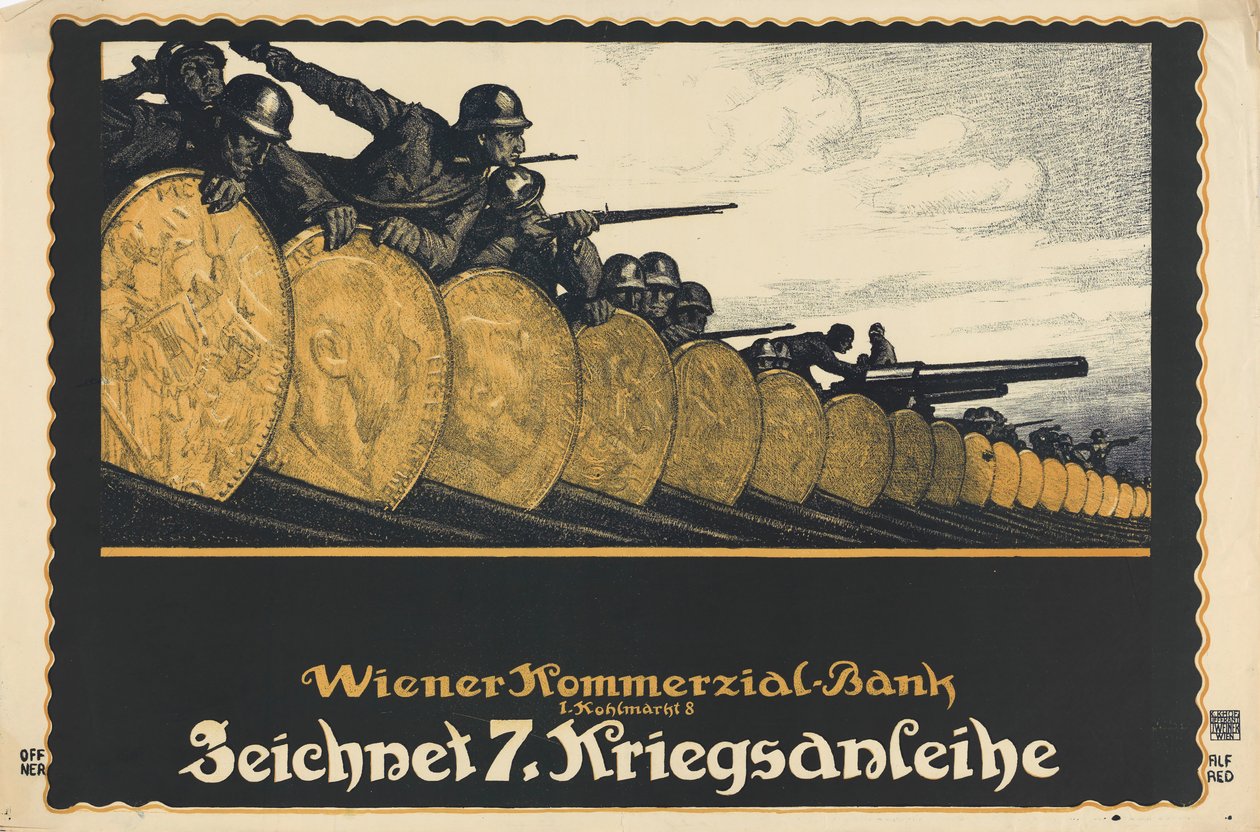 Abonner på det 7. krigslån, 1917. af Alfred Offner