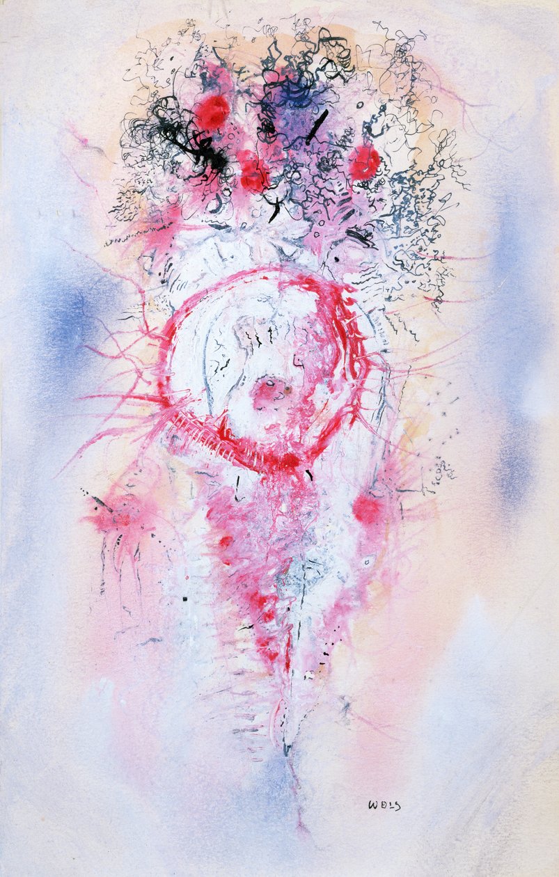 Komposition, ca. 1950 (gouache på papir) af Alfred Otto Wolfgang Schulze Wols