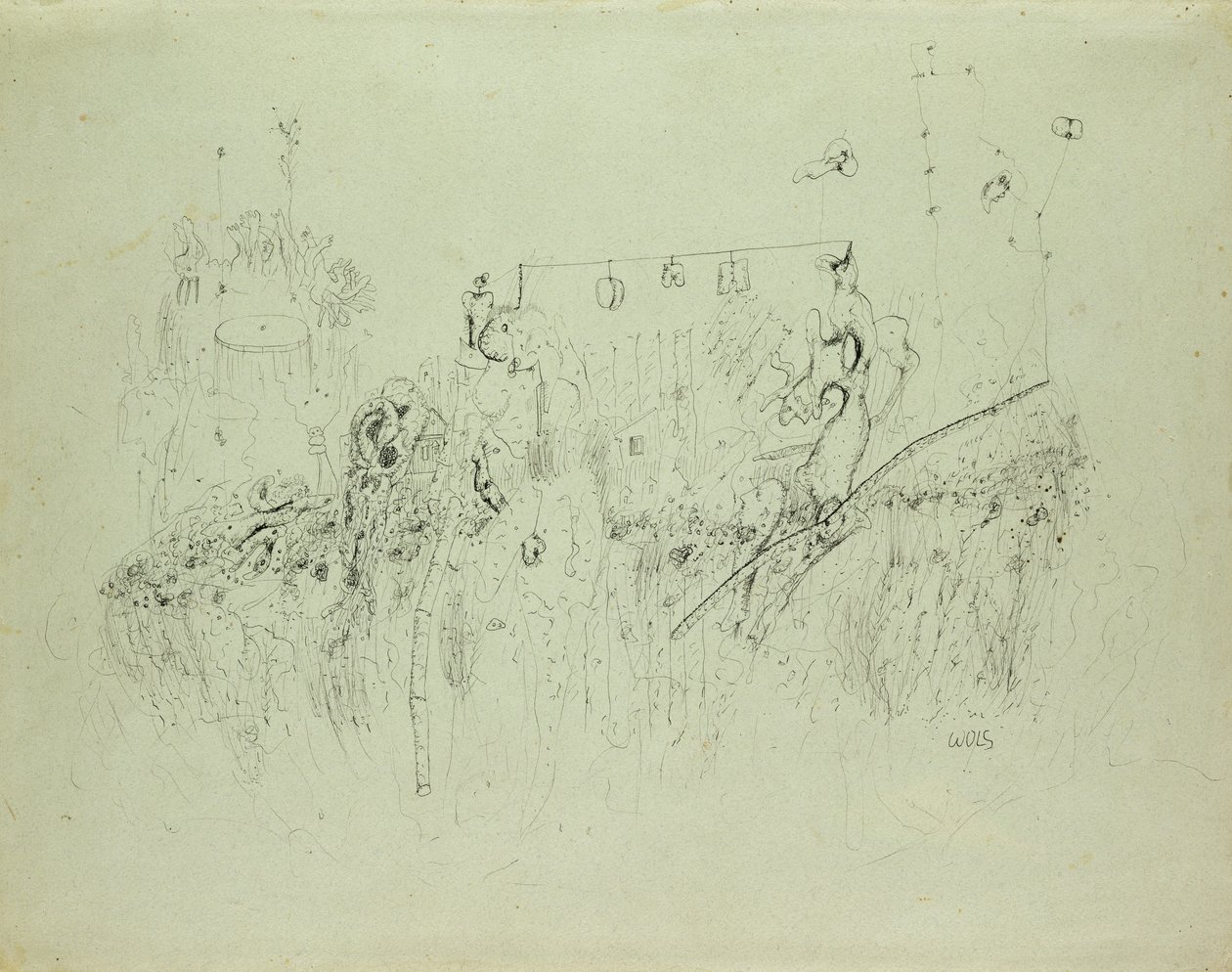 Uden titel, ca. 1941-42 (indisk blæk på papir) af Alfred Otto Wolfgang Schulze Wols