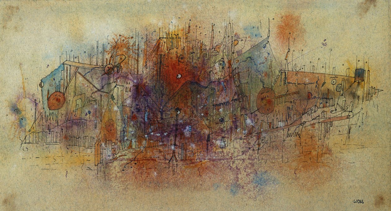 Uden titel, ca. 1943-44. (akvarel, pen og blæk på papir) af Alfred Otto Wolfgang Schulze Wols