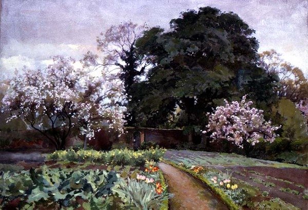 En køkkenhave, Frome, Somerset af Alfred Parsons