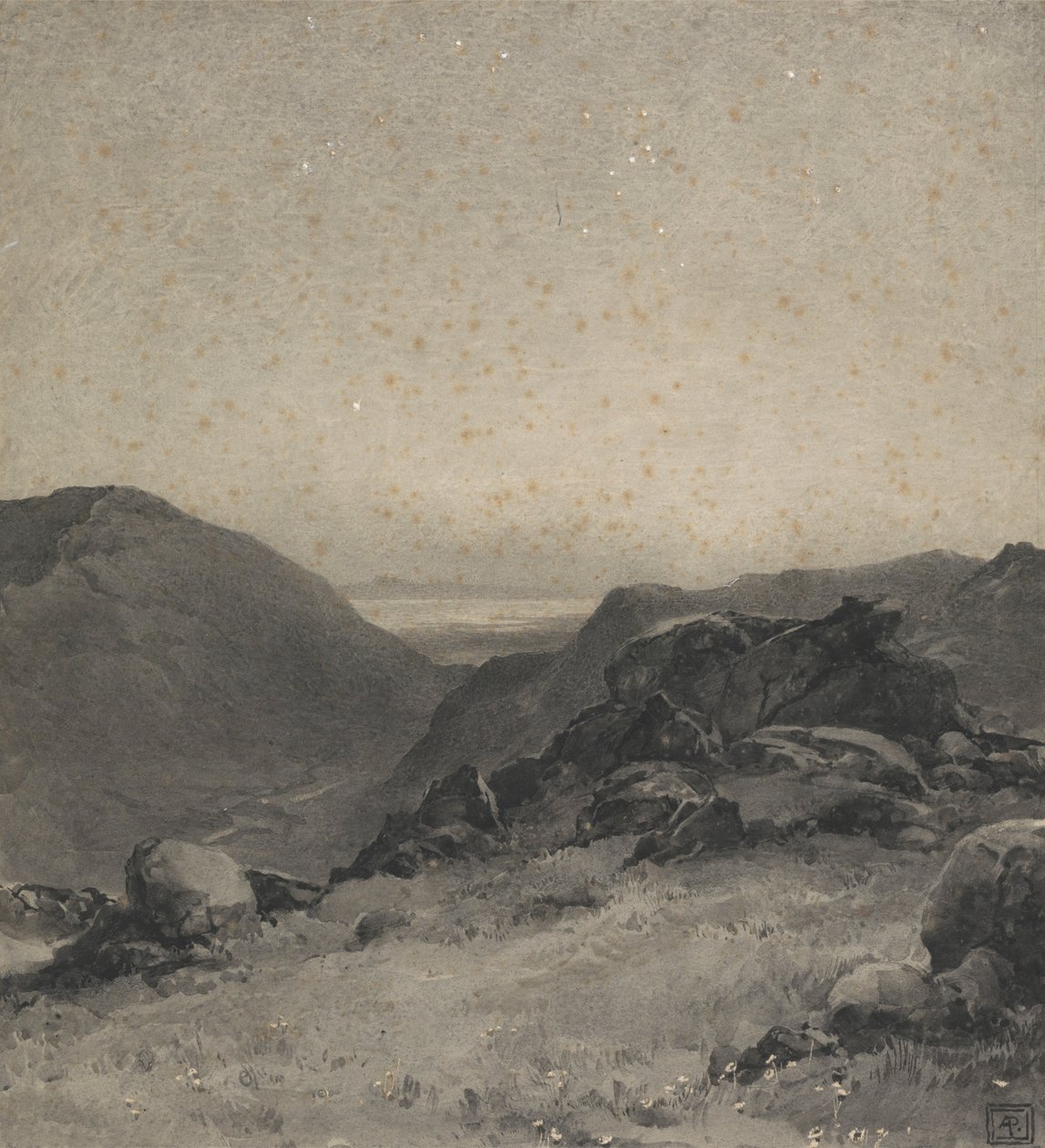 Klippelandskab af Alfred Parsons