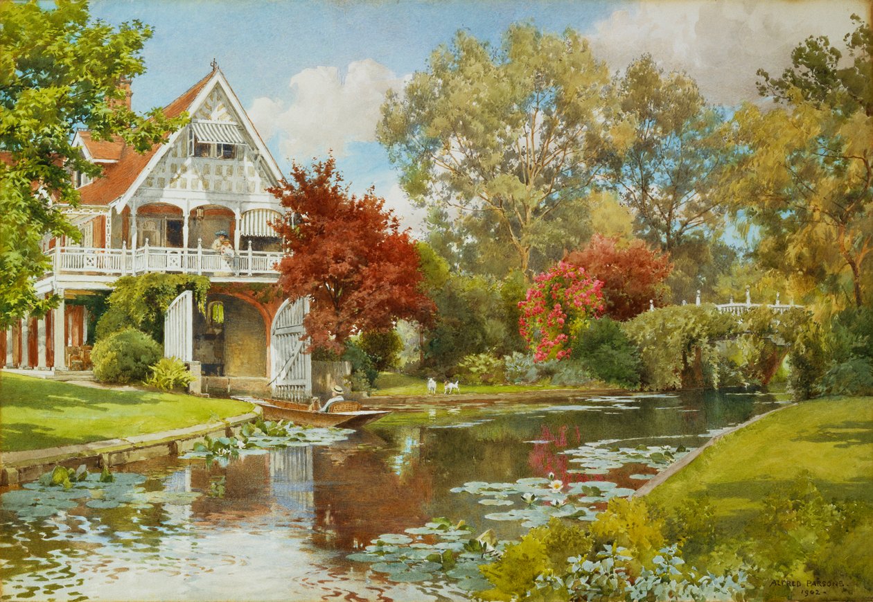 Bådehuset, 1902 af Alfred Parsons