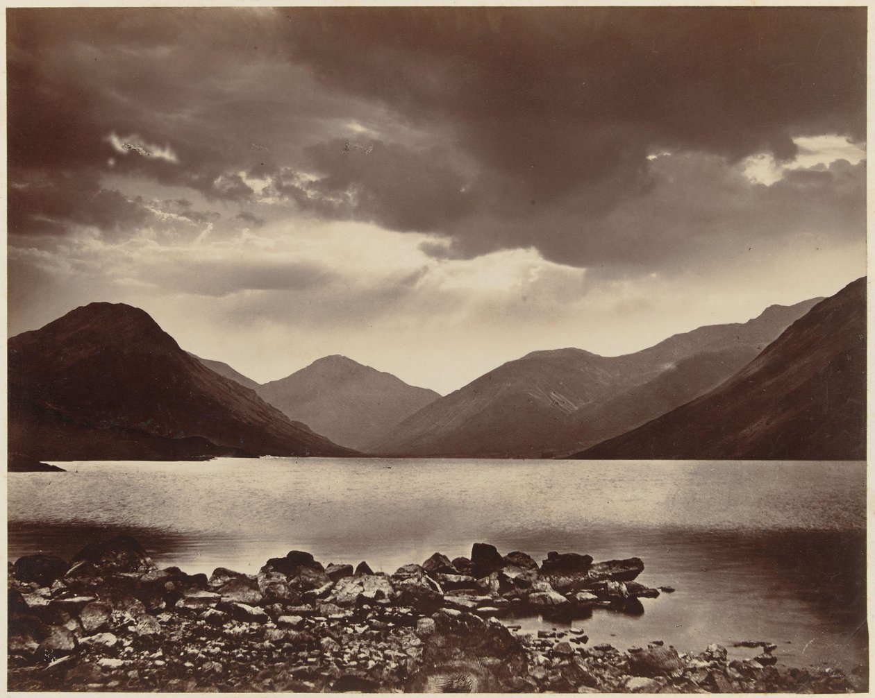 Udsigt over Derwentwater nær Keswick, Cumbria Pettitt Series Keswick (serietitel på objekt) af Alfred Pettitt