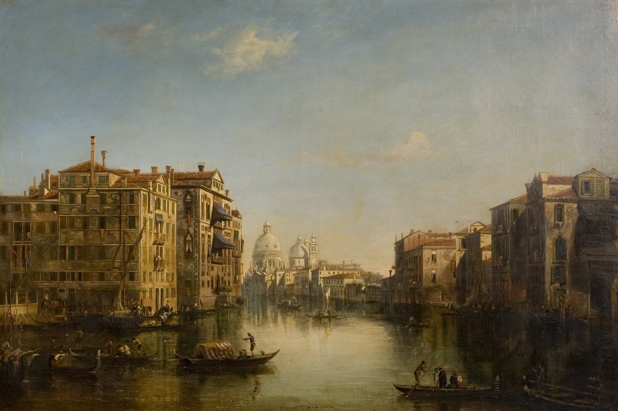 Canal Grande, Venedig, 1800-tallet af Alfred Polentine
