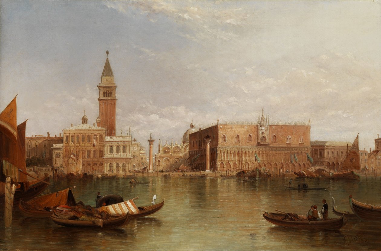 Udsigt over Venedig af Alfred Pollentine