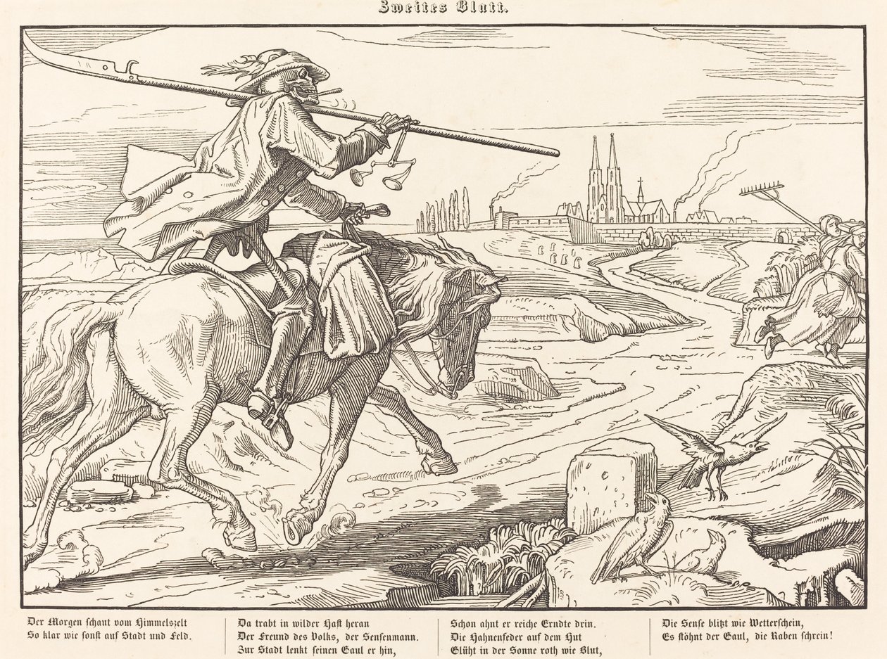 Også en dødedans II af Alfred Rethel
