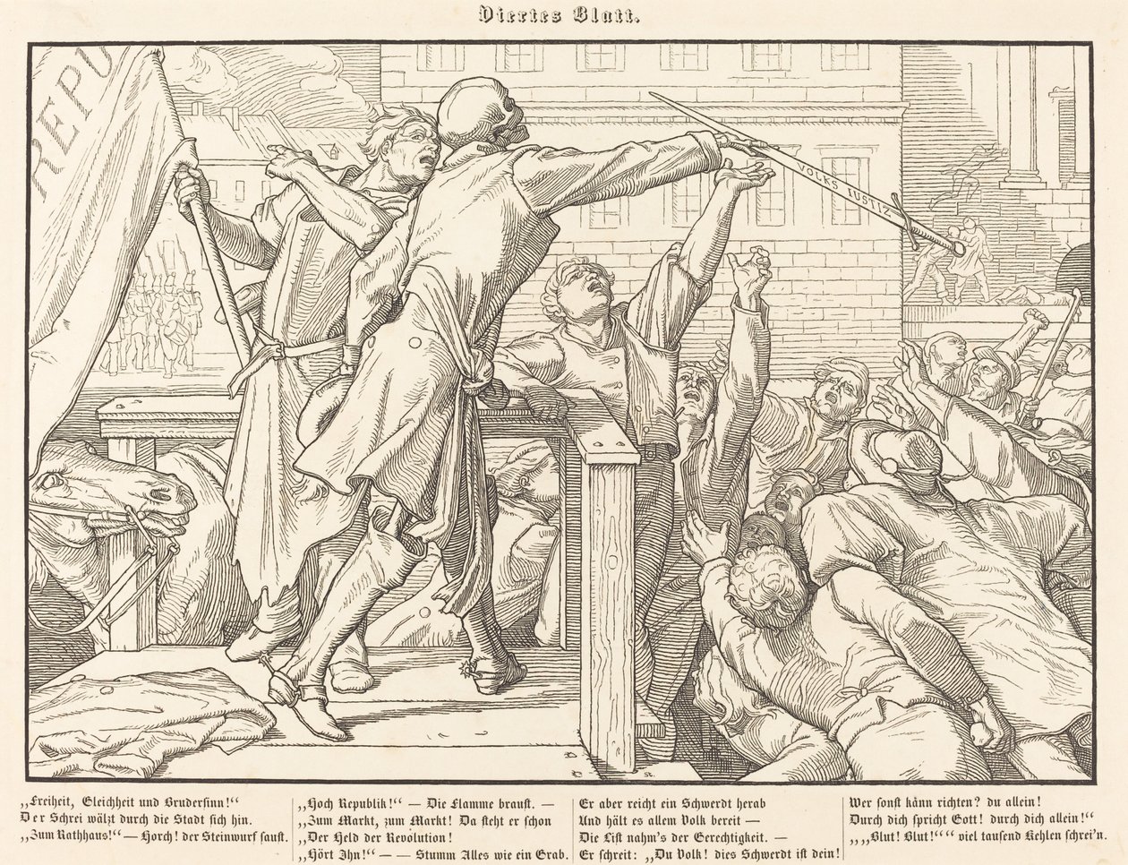 Også en Dødedans IV af Alfred Rethel