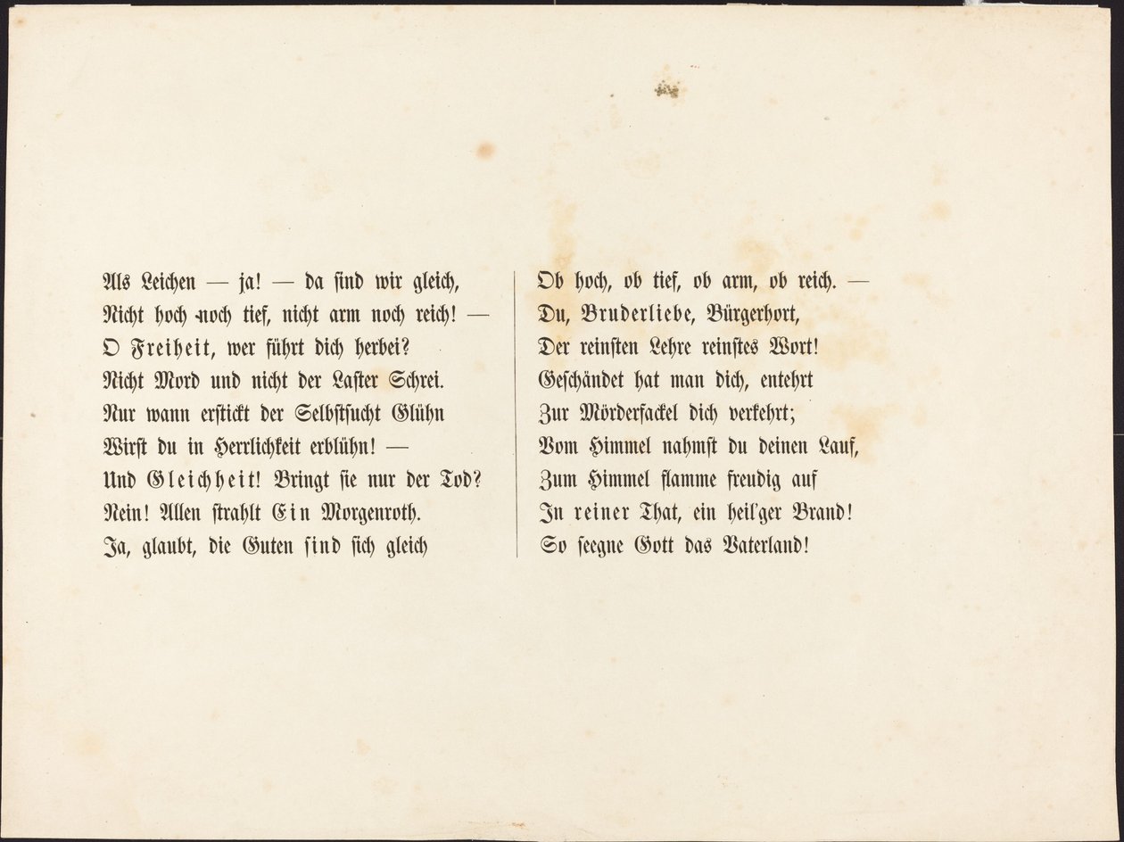 Også en dødedans: Tekstside af Alfred Rethel