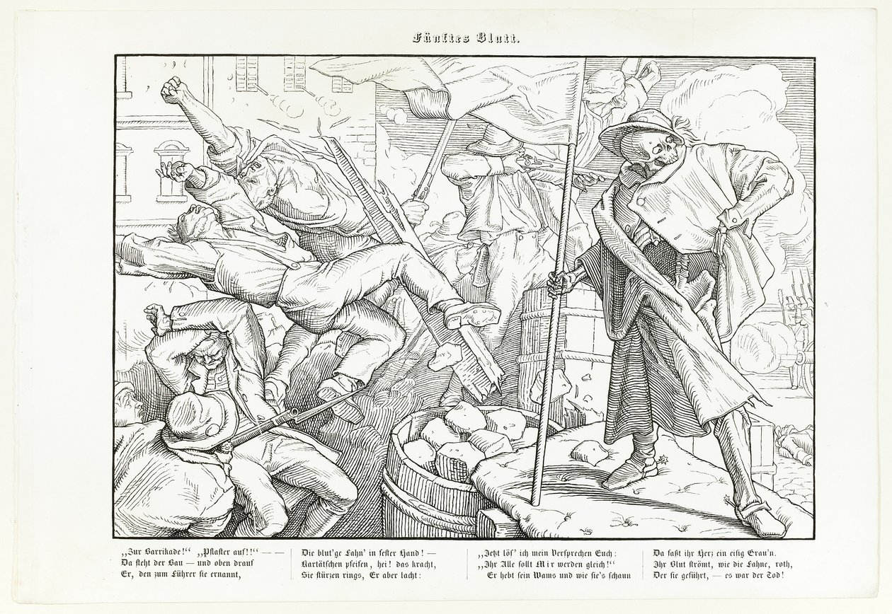 Også en dødedans, plade V af Alfred Rethel