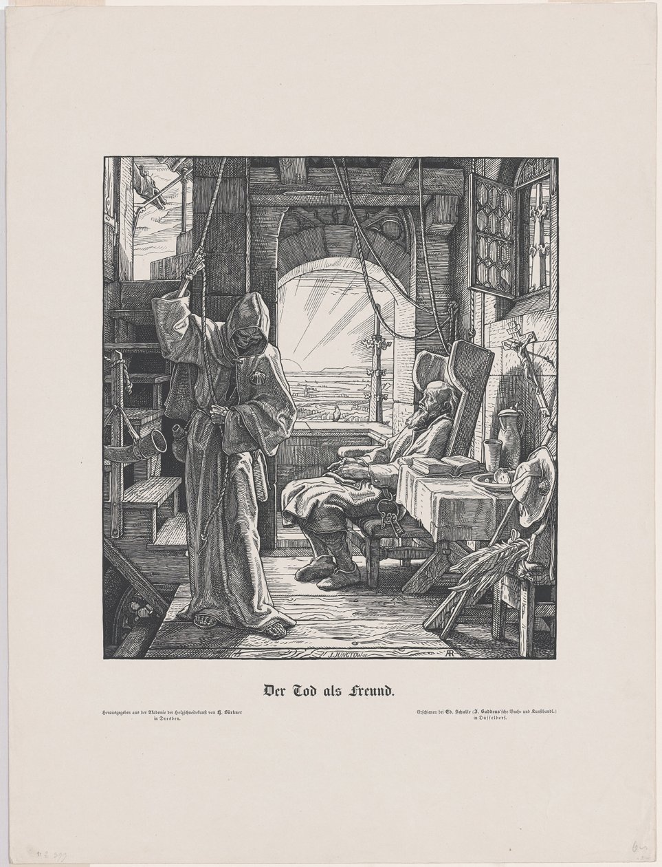 Døden som en ven af Alfred Rethel