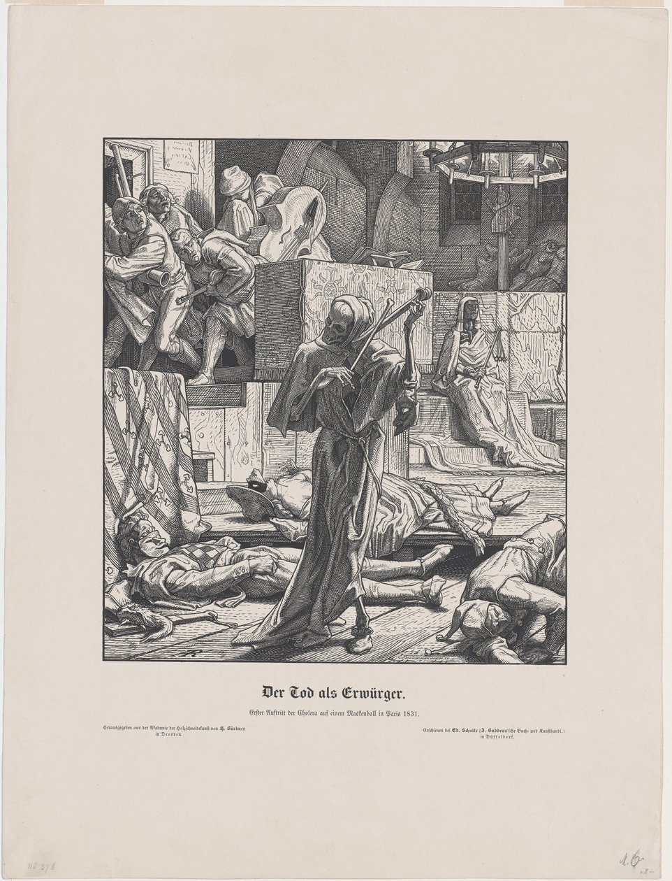 Døden som ven af Alfred Rethel