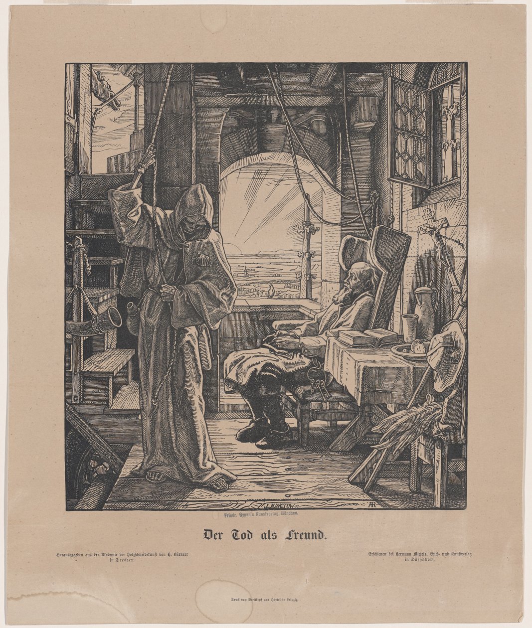 Døden som en ven af Alfred Rethel