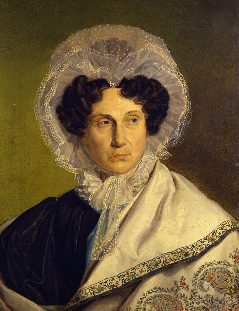 Portræt af kunstnerens mor, c.1833 af Alfred Rethel