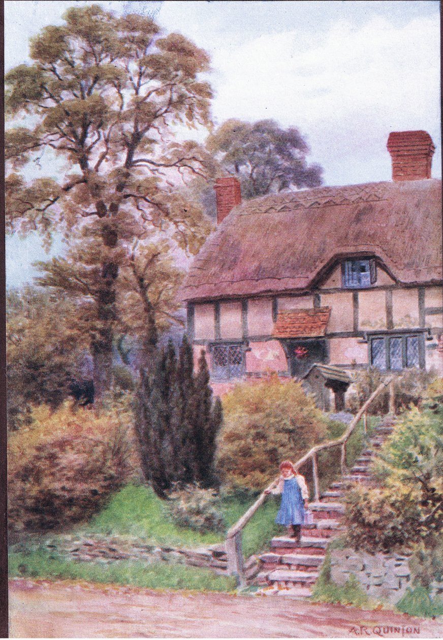 The Cottage Steps, Ardington, Berkshire, fra The Cottages and the Village Life of Rural England udgivet af Dent & Sons Limited af Alfred Robert Quinton
