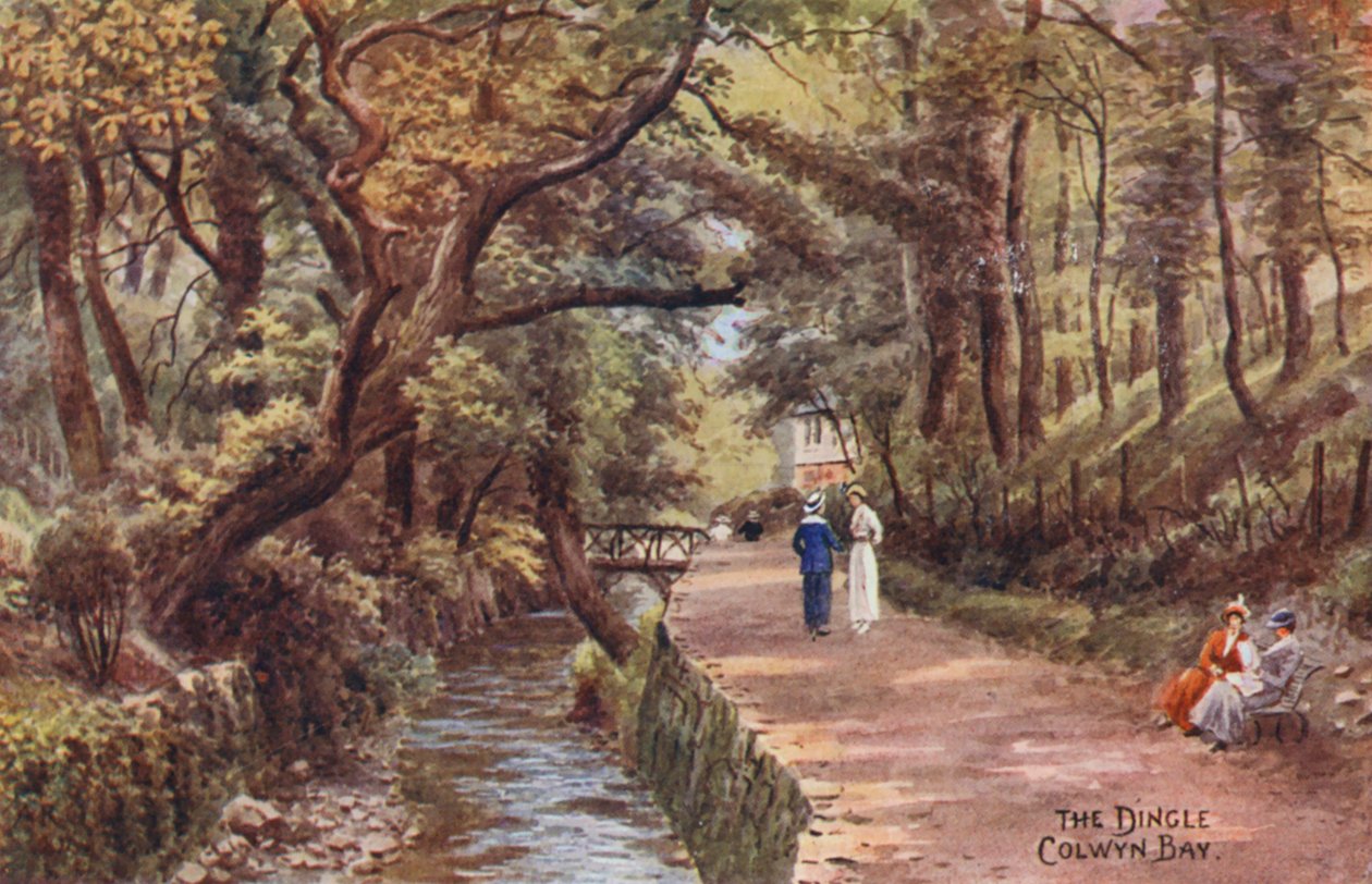 The Dingle Colwyn Bay (farvelitografi) af Alfred Robert Quinton
