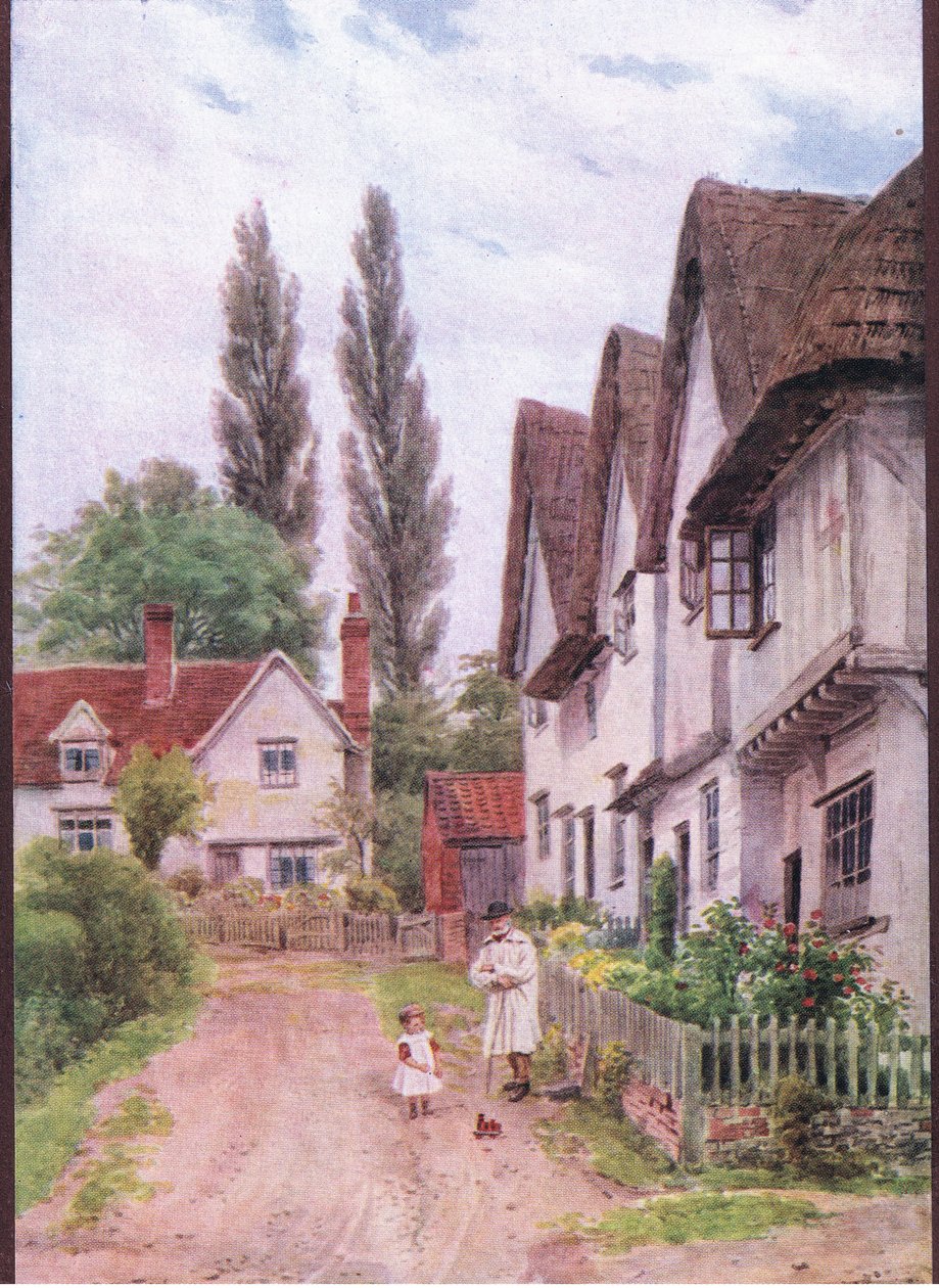 The Three Gables, Kersey, Suffolk, fra The Cottages and the Village Life of Rural England udgivet af Dent & Sons Limited af Alfred Robert Quinton