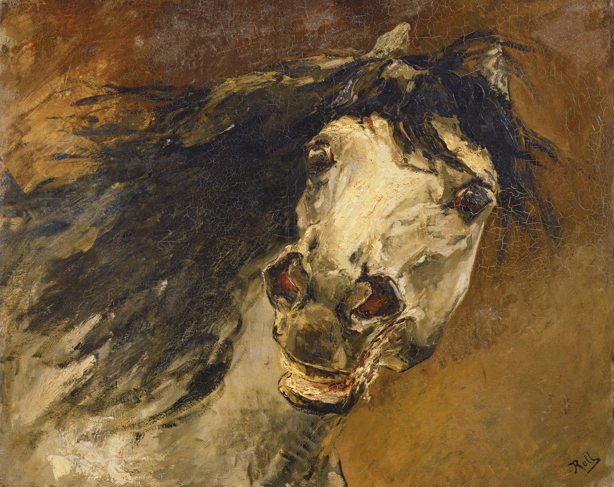 Hoved af en hest af Alfred Roll