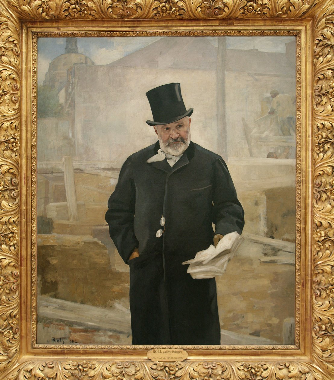 Portræt af Adolphe Alphand (1817-1891), 1888 (olie på lærred) af Alfred Roll