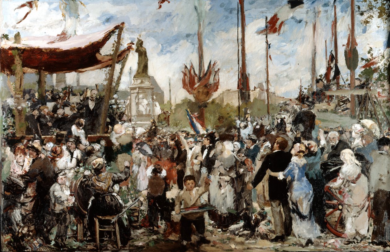 Den 14. juli 1880, slutningen af det 19. begyndelsen af det 20. århundrede. af Alfred Roll