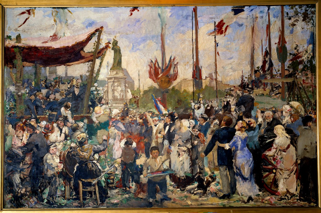 Tredje Republik: ” 14. juli af Alfred Roll