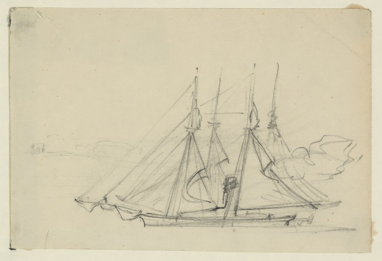 To sejlskibe af Alfred Rudolph Waud