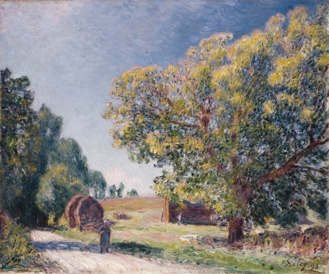 En lysning i en skov, 1895 af Alfred Sisley