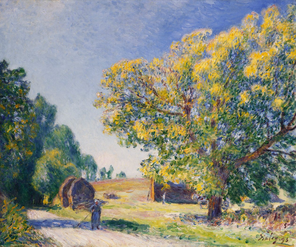 Rundt om Skoven, en Lysning; Autour de la Foret, une Clairiere af Alfred Sisley