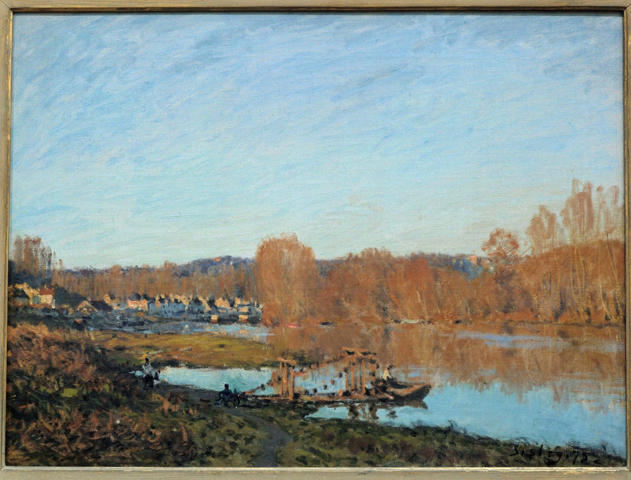 Efterår på bredden af Oise i 1873 Maleri af Alfred Sisley (1839-1899) 1873 Montreal, museum for fine arts af Alfred Sisley