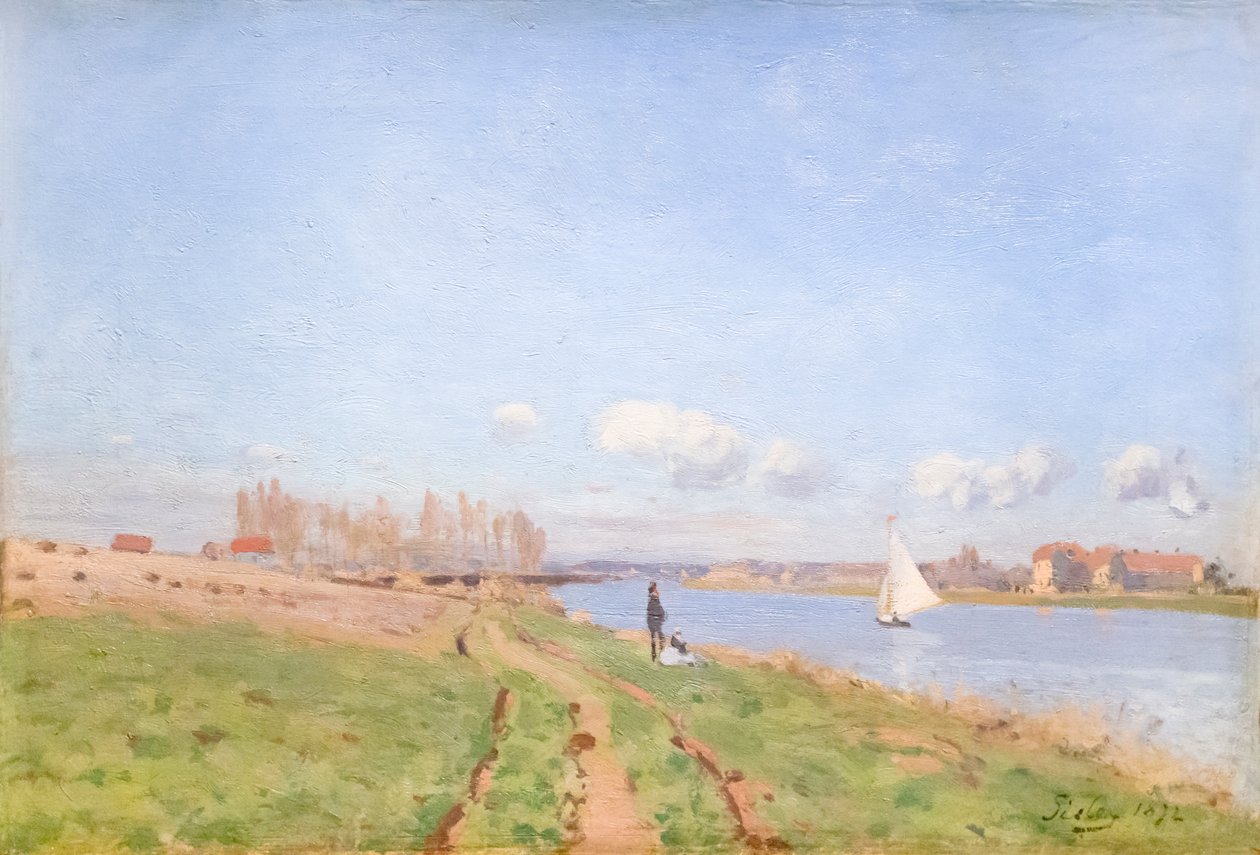 Seinen ved Argenteuil af Alfred Sisley