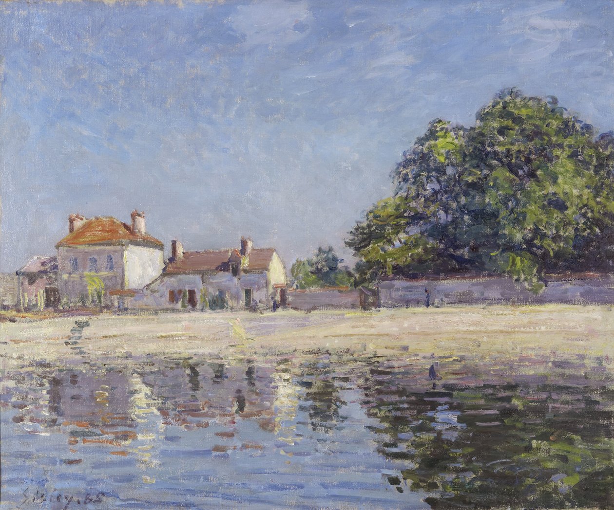 Banks of the Loing, Saint-Mammes (floden Loing ved Saint-Mammes), 1885 af Alfred Sisley