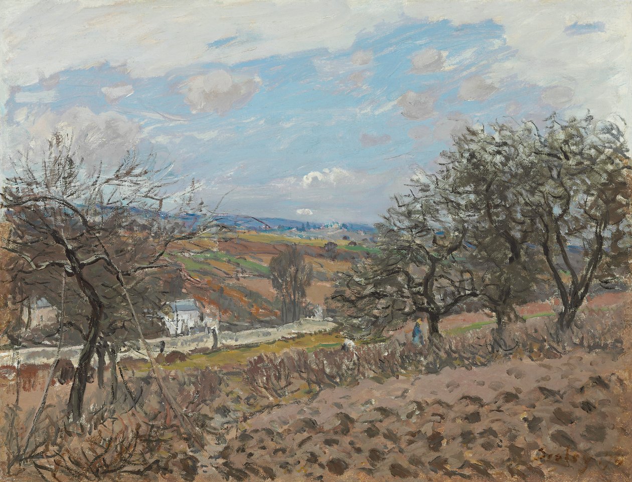 Bougival, 1876 af Alfred Sisley