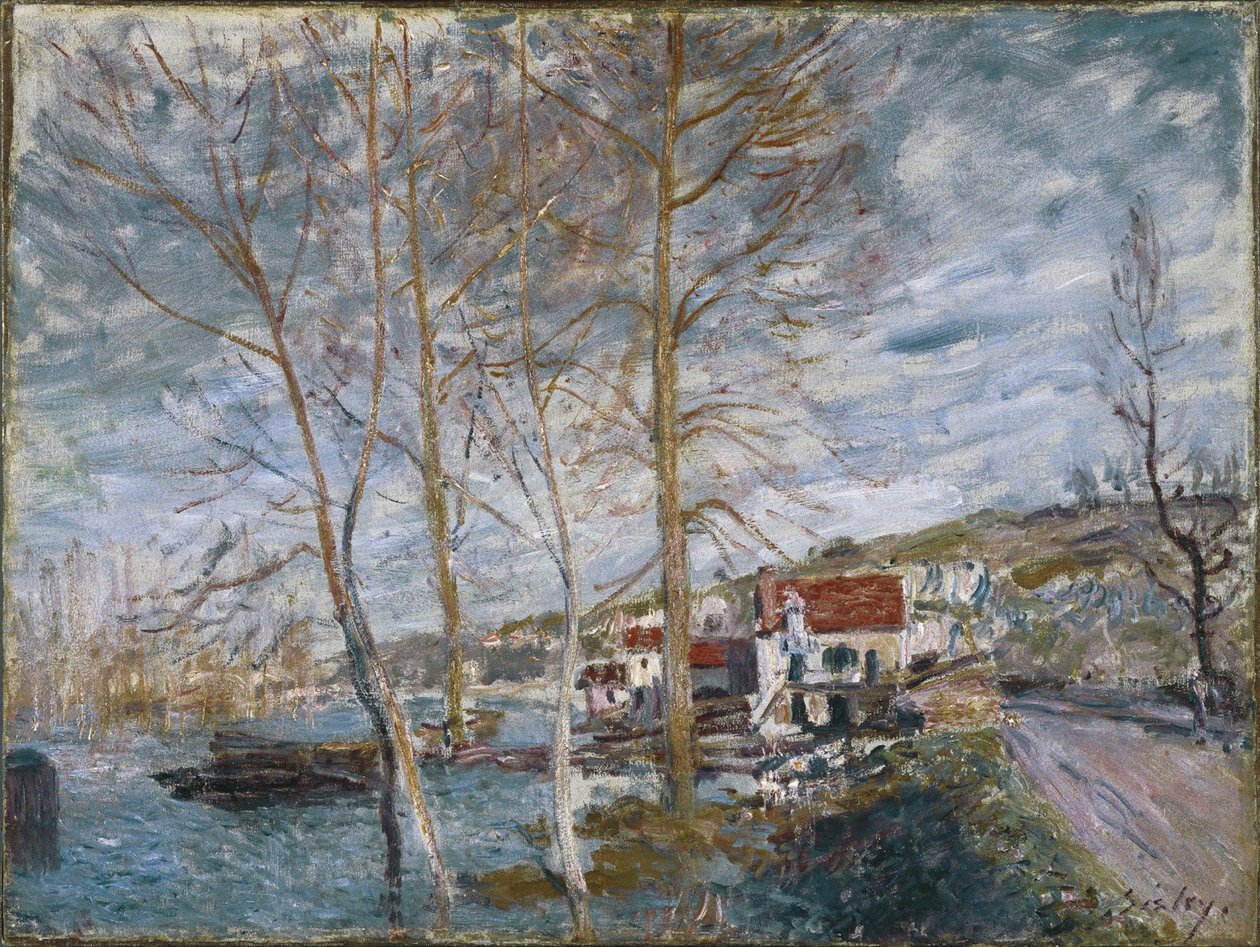 Flood at Moret Flood at Moret, 1879 af Alfred Sisley