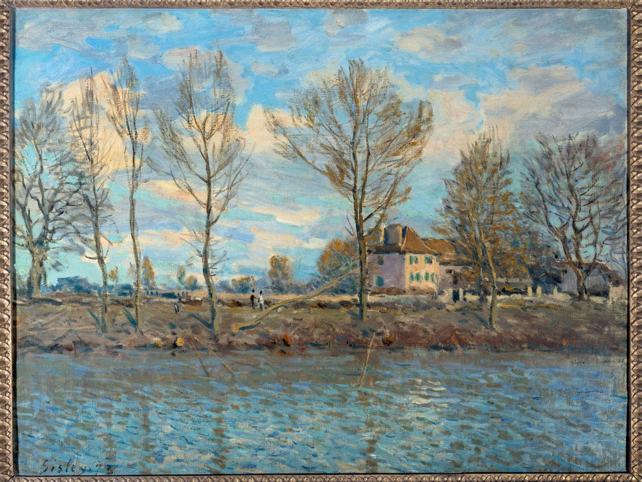Øen af ​​den store jatte; Neuilly-sur-Seine. Maleri af Alfred Sisley af Alfred Sisley