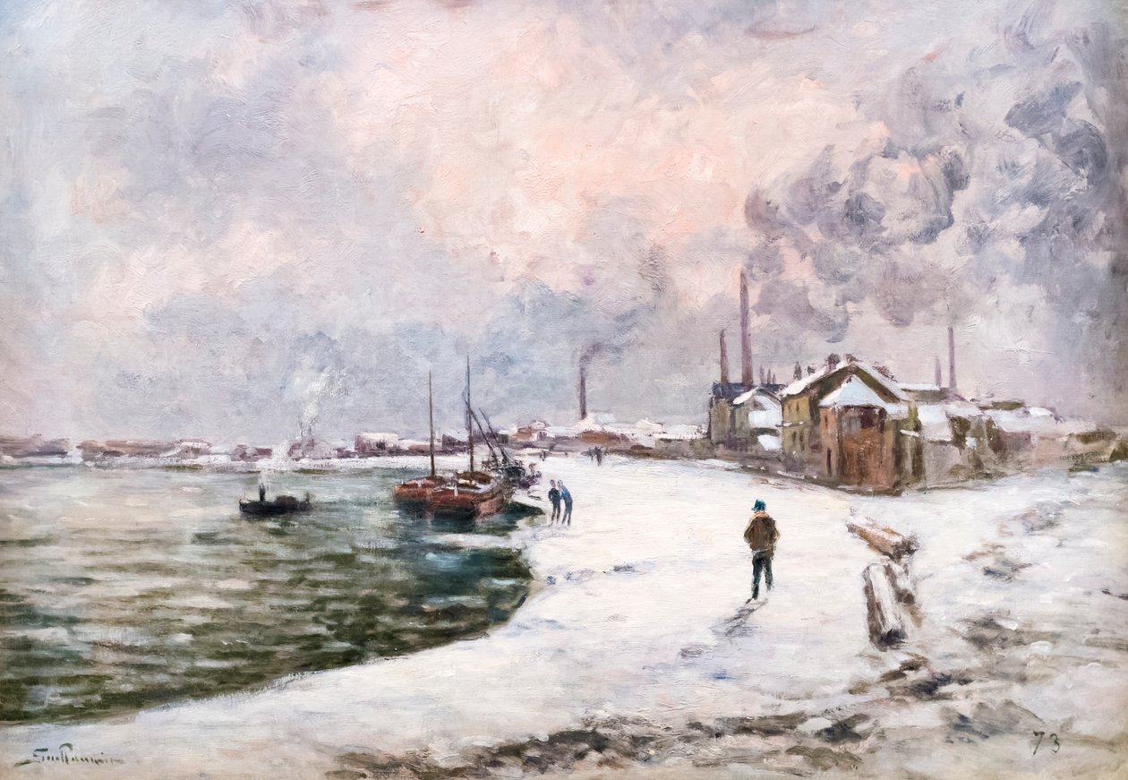 Ivry i sneen af Alfred Sisley