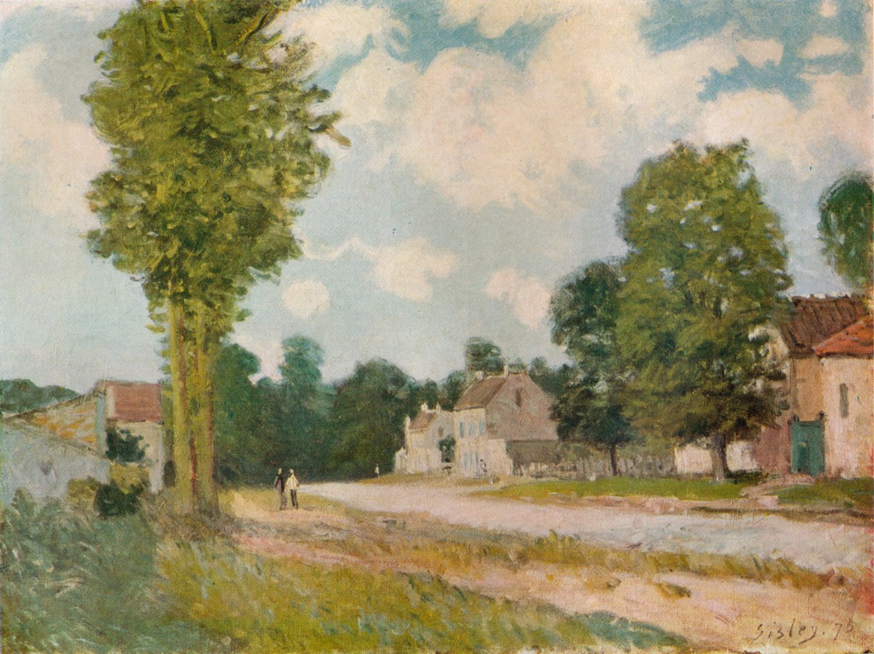 Vejen til Versailles, 1800-tallet, 1929 af Alfred Sisley