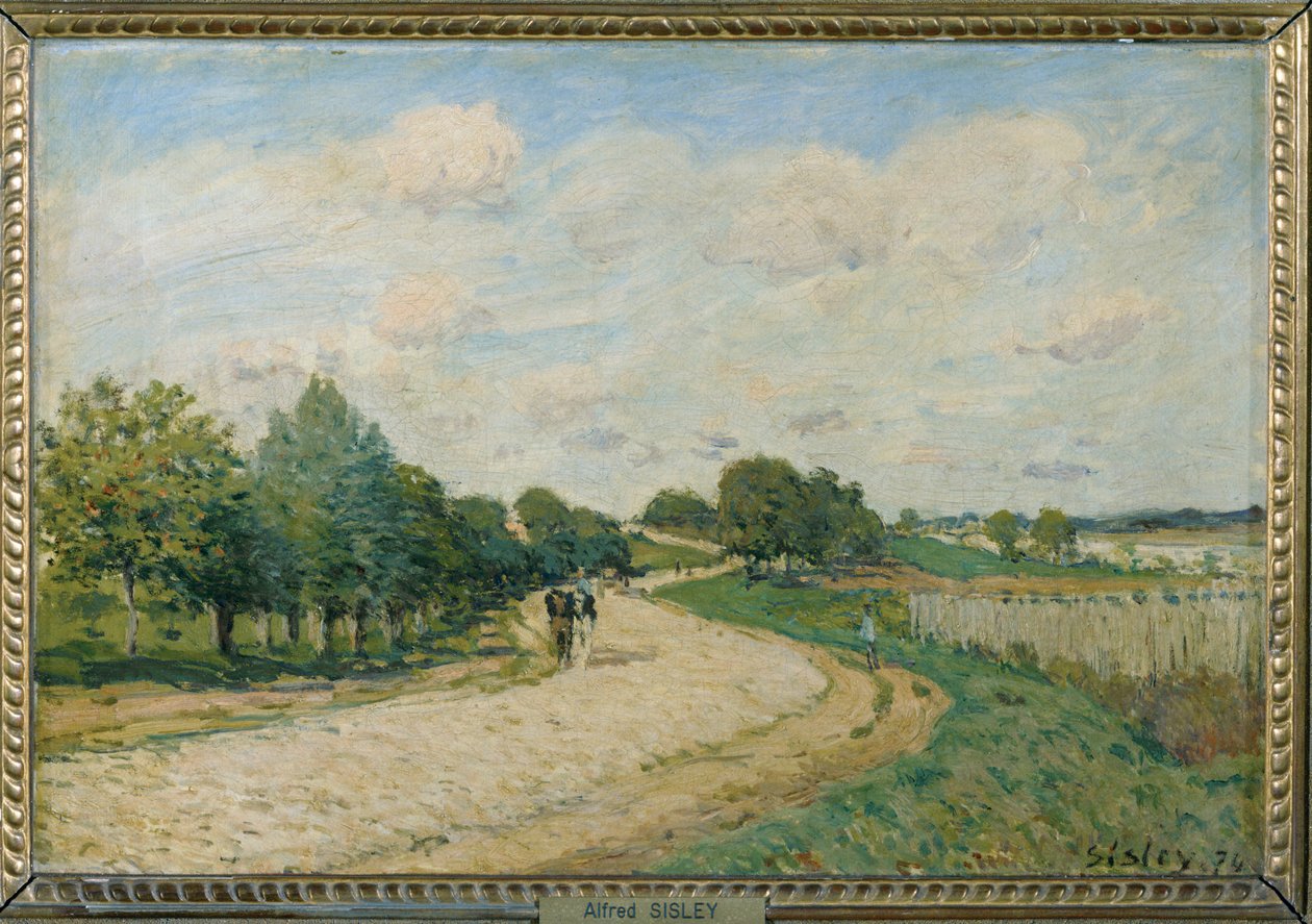 Vejen til Mantes ... af Alfred Sisley