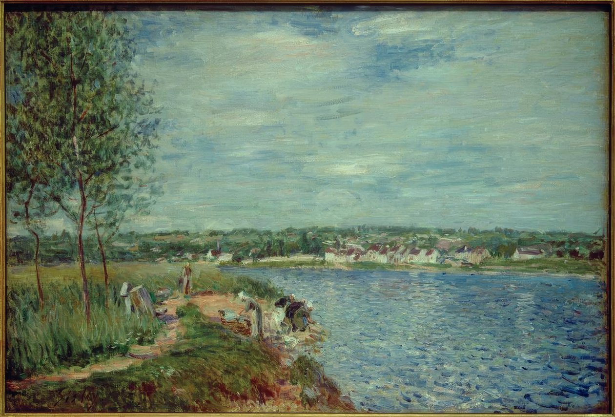Skiver, nær Champagne af Alfred Sisley