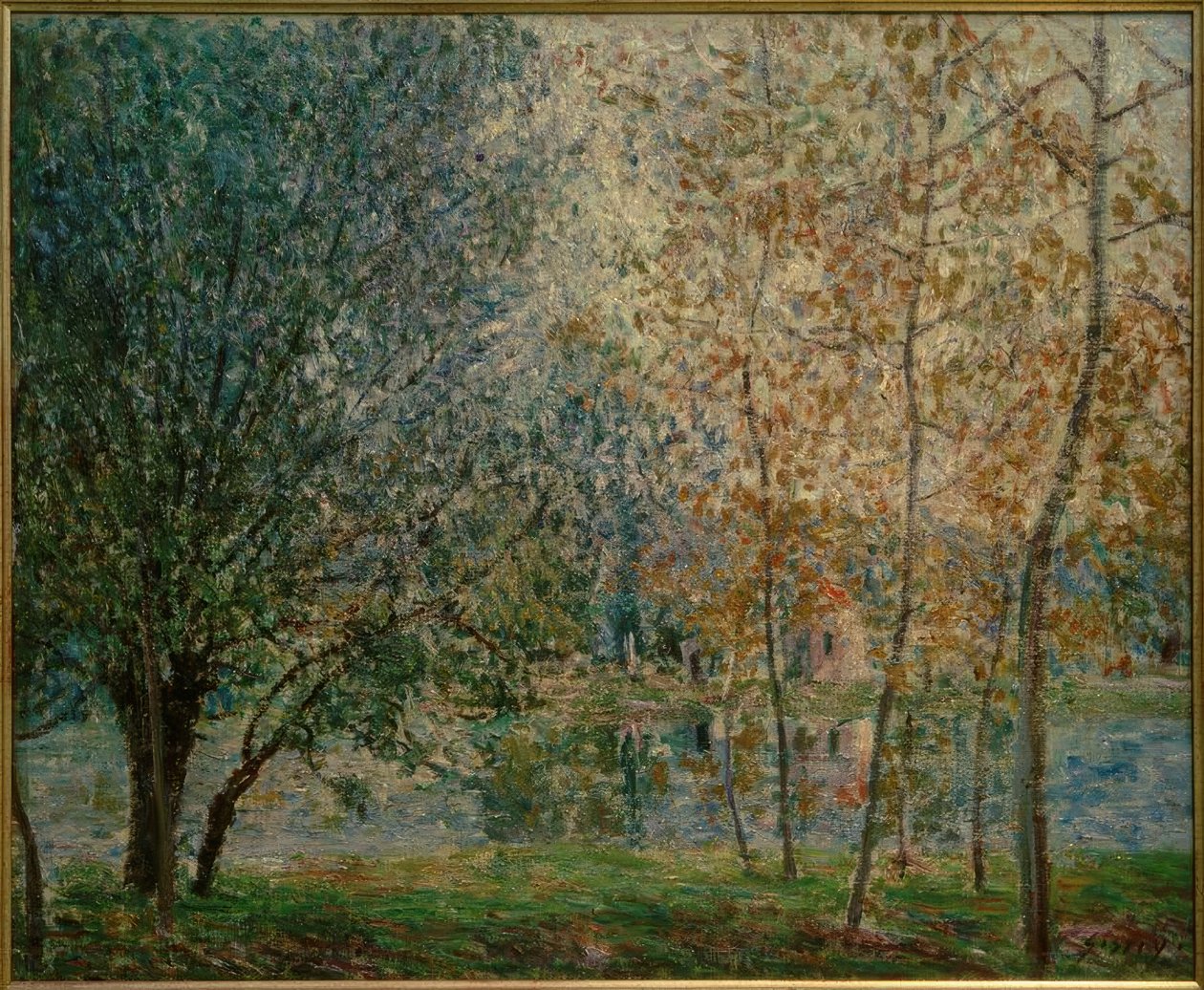 Loing-kanalen om foråret af Alfred Sisley