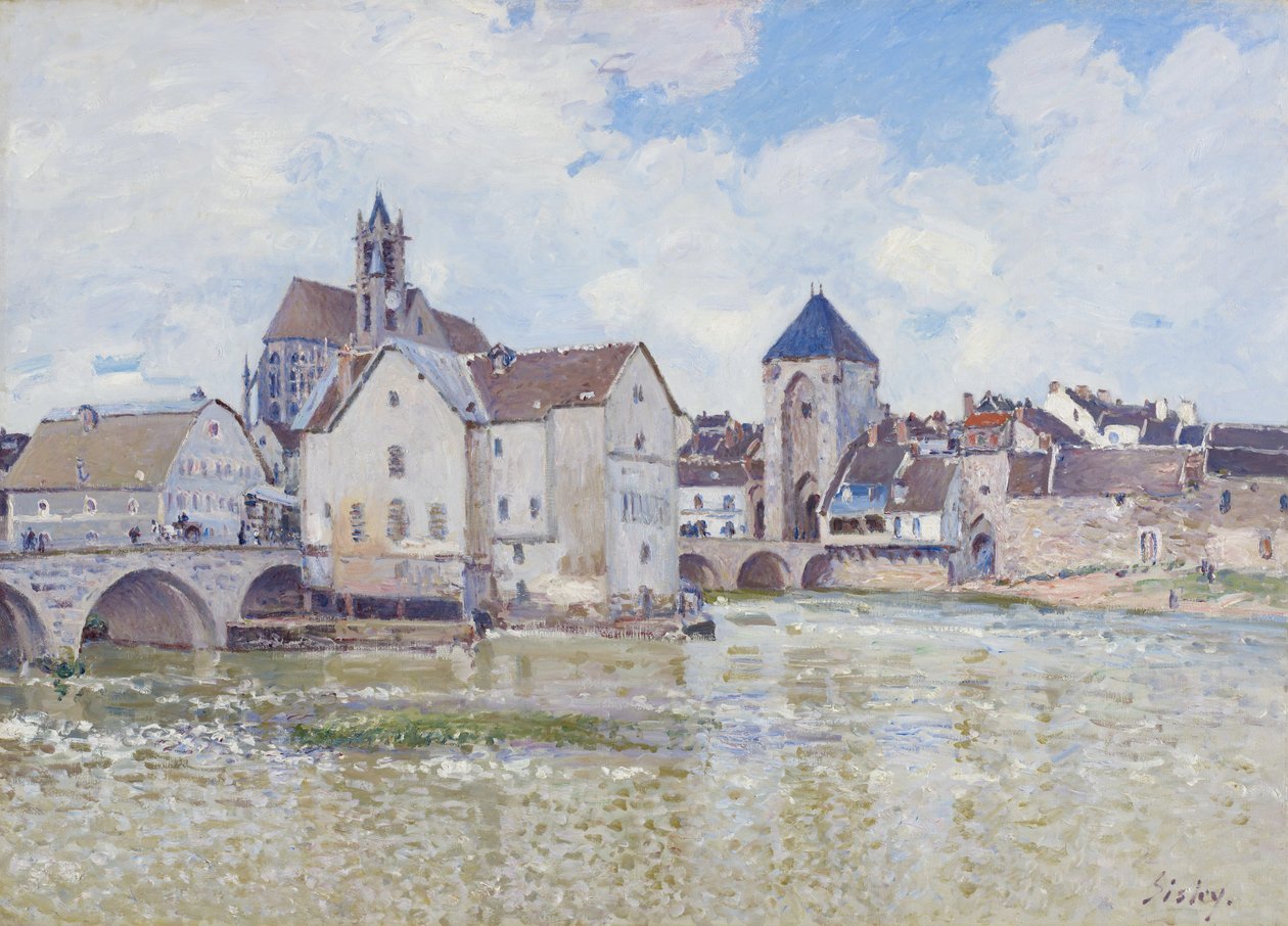 Moret-broen af Alfred Sisley