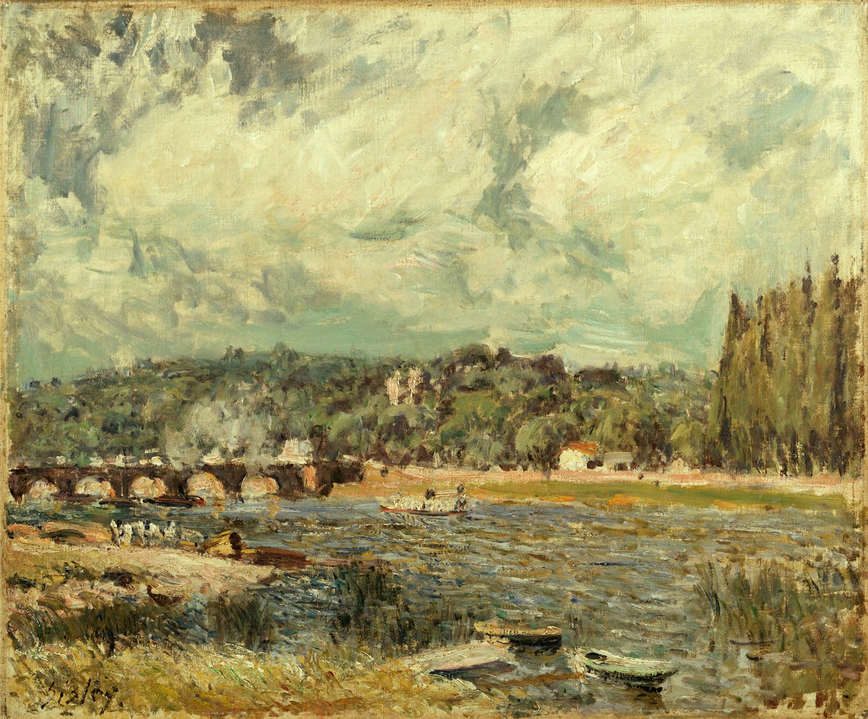 Le Pont de Sevresdani af Alfred Sisley
