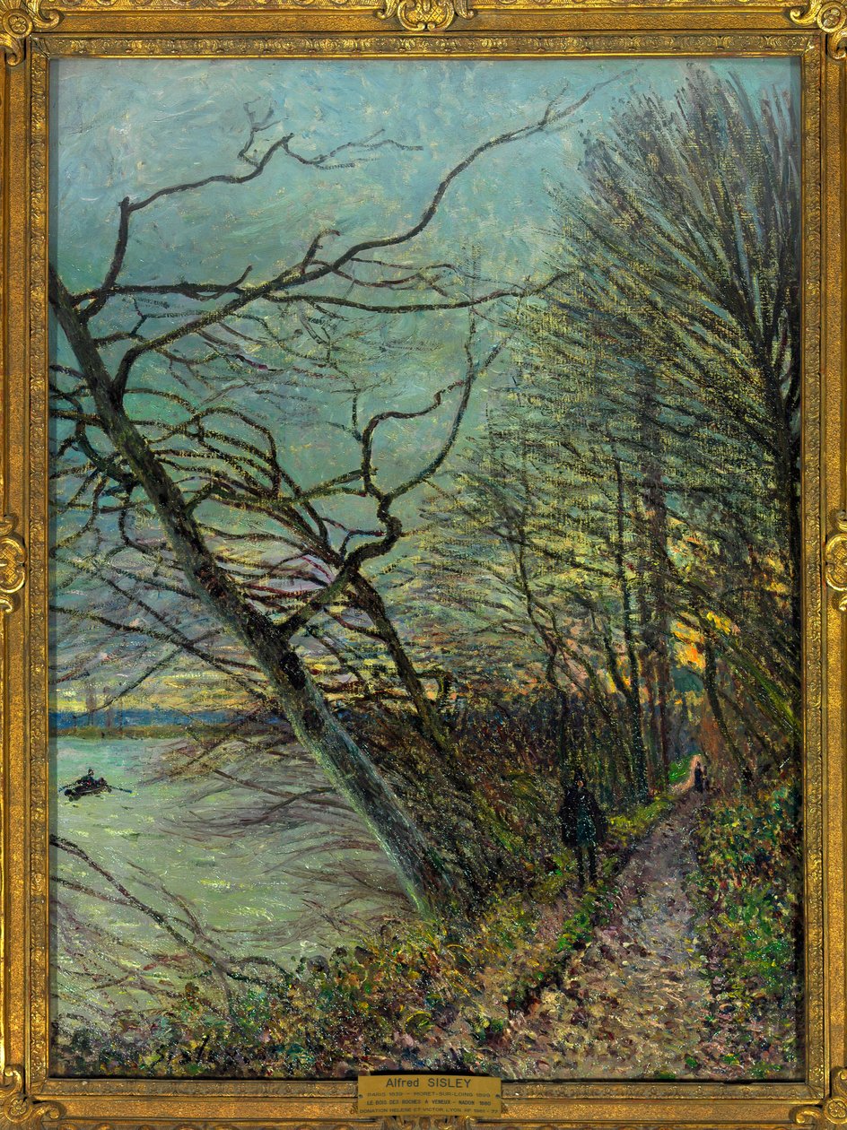 Bois des Roches, Veneux - Nadon (Veneux-les-Sablons), Seine et Marne Maleri af Alfred Sisley (1839-1899) 1880 Dim 0,73 x 0,55 m Paris Louvre museum Obligatorisk omtale: Donation Helene og Victor Lyon af Alfred Sisley